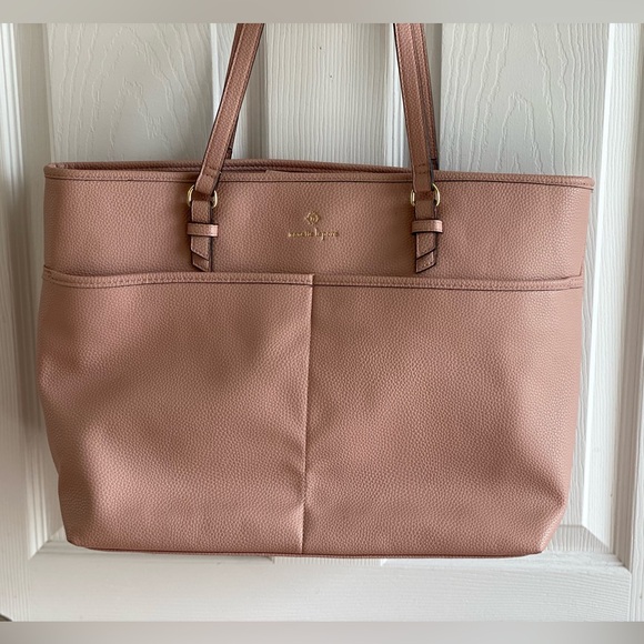 Nanette Lepore beautiful light pink large tote bags 8 pockets, New without tag. - Picture 4 of 8
